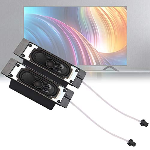 2 Stück 8 Ohm 10 W TV-Lautsprecher für LCD-TV-Werbeplayer – Klarer Klang mit Tollem Bass-Effekt – Langlebiges ABS-Gehäuse – Einfach Anzuschließen – Geeignet für die