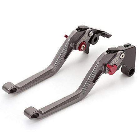 1 Paar Motorrad-Bremskupplungshebel Für Suz&u-ki GSF1200 Bandit TV bandit 1200 1997-2000 3D CNC Einstellbare Motorrad Bremse Kupplung Hebel Zubehör Hebel griff Moto-Kupplungsbremse ( Color : Longgrey