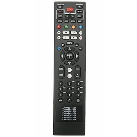 AULCMEET AKB73615702 AKB73095401 AKB73275501 AKB72975301 AKB73495301 AKB73315301 AKB73215304 Ersatzfernbedienung Kompatibel mit LG Blu-ray DVD Player LHB336 HB906SB HB906TA W96 HX551 HX561