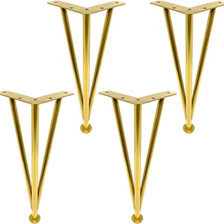 YHJZSM Möbelbeine, Edelstahl-Metallmöbelbeine Sofabeine, DIY Verstellbarer Tischfuß, für TV-Schrank Badezimmerschrank Couchtisch Div