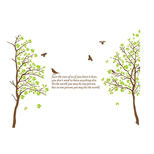 Yaoliucp Riesenbaumwandaufkleber Aufkleber Aufkleber Wand Tattoo Baum Große Wandaufkleber Grüne Blatt Wandaufkleber Schlafzimmer Wohnzimmer Sofa TV -Hintergrund Wanddekoration, Aufkleber Wand