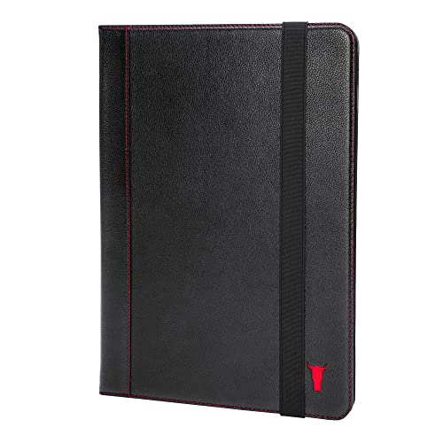 TORRO Lederhülle kompatibel mit iPad Pro 12.9" 6. / 5. / 4. Generation - Echtleder iPad Pro 12.9 (2022) Hülle mit Standfunktion, Apple Pencil Verbindung und Sleep/Wake-Funktion (Schwarz)