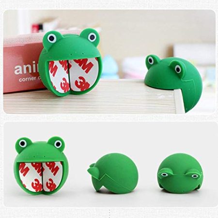 1 STÜCK Cartoon Baby Sicherheitstisch Eckenschutz Silikon Schutzkante Abdeckung Für Möbel Für Kind Kinder Sicherheit, 1 stück grün