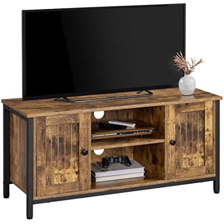 Yaheetech TV-Schrank Fernsehschrank mit offenem Ablagefächer und verstellbaren Einlegeböden TV Lowboard für Fernseher bis zu 45 Zoll TV-Regal TV-Bank für Wohnzimmer/Schlafzimmer, 106 x 40 x 50cm