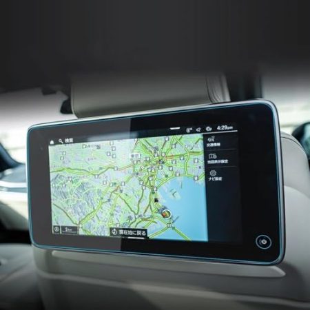 Auto Navi Folie Zubehör Für X7 2019-2021 2022 2023 Displayschutzfolie Geschwindigkeitskonsole Display Gehärtetes Glas Schutzfolie Navigatorschutz Autozubehör Aufkleber (Size : TV Blue 2PCS)
