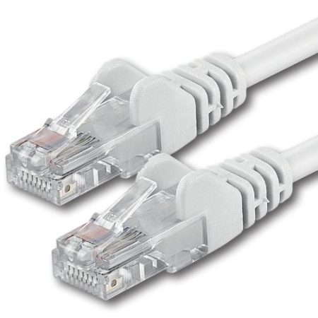 1aTTack.de 15m - weiß - 1 Stück - CAT.6 CAT6 Ethernet-Lan-Netzwerk-Kabel 1000 Mbit/s Patchkabel