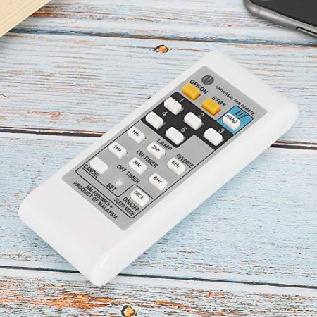 1 Universal Electric, Langlebig Universal Electric Fan Remote Control Professional Fan Remote Control Controller White ABS for KDK ELMARK ABS Replacement Stabile Eigenschaften für
