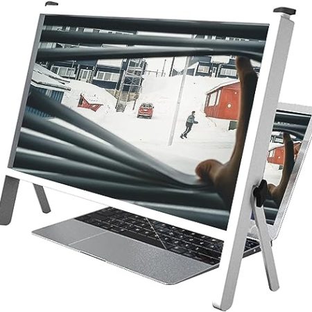 AMeLL Lupe für Computer-Bildschirm, 53,3 cm, Laptop-Ständer, tragbar, Desktop-Laptop-Bildschirmschutz-Zubehör, Anti-Blau
