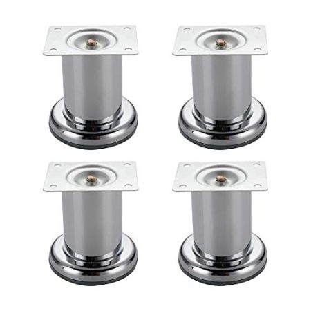 GLJTUO Möbelbeine Aus Metall, Tv-Sofabeine Aus Stahl, Zubehör Für Couchtisch- Und Bettstützen, Ersatztischbeine Fürs Badezimmer, Tragkraft 300 Kg, 4 Stück,Gold-8cm/3.1inch