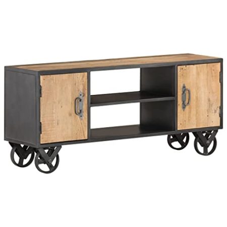 AJSEOYBS TV-Tisch,Tv Kommode,Tv Schranktv-Schrank 110x30x49 cm Altholz Massivgeeignet Geeignet für Arbeitszimmer, Wohnzimmer, Schlafzimmer und Empfangsräume