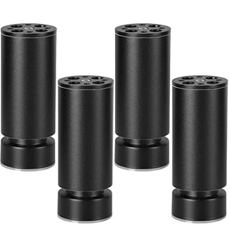 HYGERX Möbelfüße/Bein Tv Kabinett Fuß Aluminiumlegierung Kabinett Beine Hardware Zubehör Küche Fuß 4 Stück Höhe Einstellbar/35Cm(13.7In)