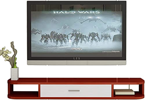 Uvency Tv-Schrank, Tv-Lowboard, Schwebende Regale, An Der Wand Montierte Tv-Medienkonsole, 80/100/120/140/160 cm Vierfarbiges Panel, Modernes Schwebendes Tv-Ständerregal, Für Wohnzimmer Und Schlafzimm