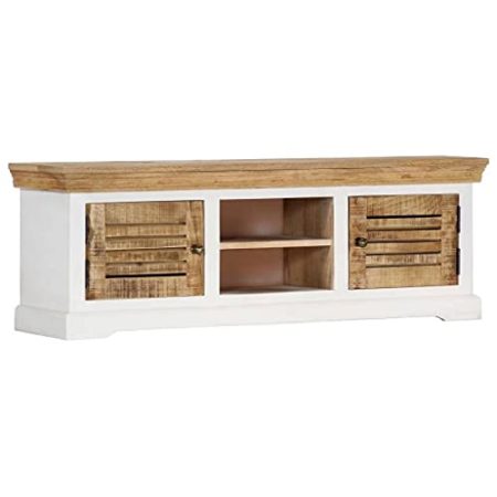 ZQQLVOO Fernsehkommode Wohnzimmer möbel TV möbel TV-Schrank 118 x 30 x 40 cm Massivholz Mango