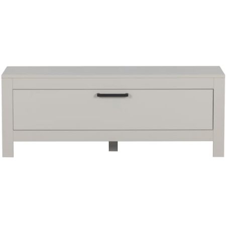 WOOOD Bonk TV Möbel Nebel - TV Schrank Lowboard aus Kiefer Holz TV-Regal Trendiger Fernsehschrank 45x120x40 cm