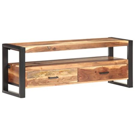 FUDUGEHMIOFWFJJ Schrank Schlafzimmer,tv lowboard,TV-Schrank 120x35x45 cm Massivholz HonigfarbenGeeignet für Wohnzimmer, Schlafzimmer, Eingang