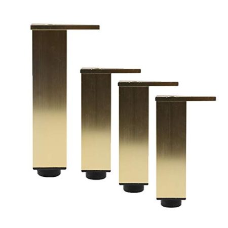 Yanty X4 Aluminiummöbelbeine,Metallstützfüße,Badezimmerschrankfuß,Verstellbare Beine,Hardware-Zubehör,Kein Rost,Tragende 1000 Kg,30cm/12in