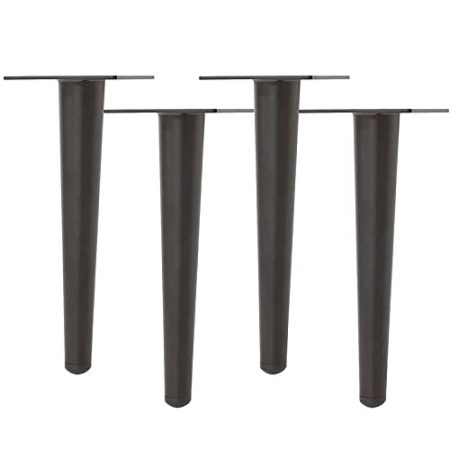 YGCBL Möbelfüße, Metallmöbel Bein Kaltgewalzter Stahl Fernseher Tisch Tisch Tragen Beinhardware-Zubehör 4 Stück Rutschfeste Gummiauflage An Der Unterseite/a/15Cm/5.9In
