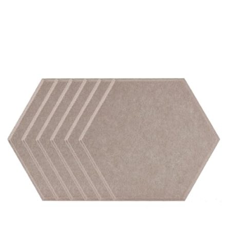 Akustikplatten Wandaufkleber Akustische Panel 6 Stück Home Studio Schalldämmung Geräuschisolierungen Schallabsorption Zubehör Deko Tür/Schlafzimmer (Color : Dark brown, Shape : Small hexagon)