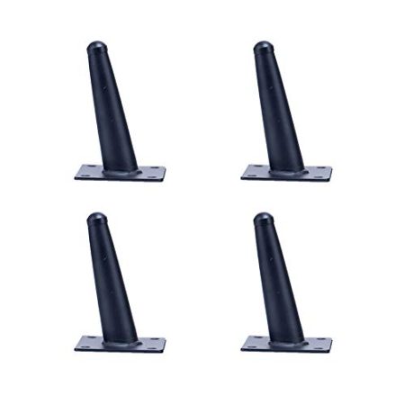 4 sätze von Eisen möbel Beine Tee Tisch Beine Sofa fuß zubehör tv Schrank fuß Metall möbel unterstützung Beine schwarz (10 cm, 12 cm, 15 cm, 17 cm, 20 cm, 25 cm, 30 cm)