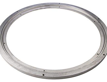 Gedotec Schwerlast-Drehbeschlag 360° Drehscheibe drehbar Ø 450 mm | Drehteller Stahl silber | Druckkugellager Tragkraft 350 kg | Dreh-Ring zum Schrauben für Möbel - TV uvm. | 1 Stück - Drehkranz Küche