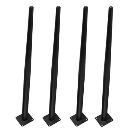 Verstellbare Füße for Möbel, moderne goldene Metall-Möbelbeine, 4-teiliges Set, gerade, konische Ersatzbeine for DIY-Projekte, TV-Ständer, Osmanen, Kommoden und Couchtische, 50 cm/19,7 Zoll, mit Schra