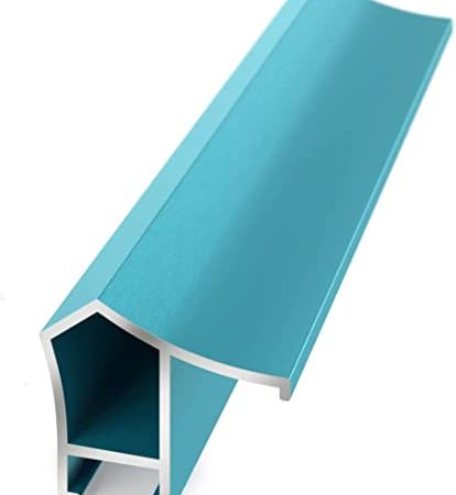 Frame My TV Deco TV-Rahmen aus Legierung, prismatisch, türkisfarbene Einfassung, nur kompatibel mit Samsung The Frame TV (3 Zoll Farbchip)