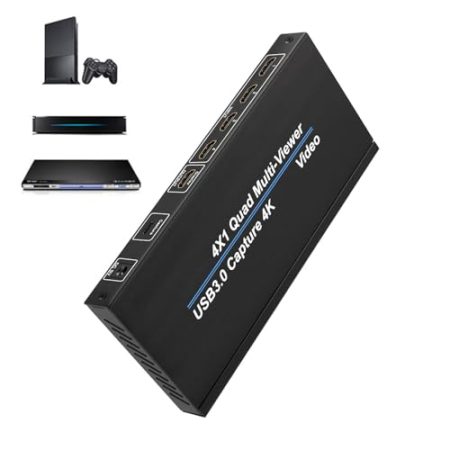 Videoaufnahmekarte,USB-Videoaufnahmekarte,4K-High-Definition-Audio-Capture-Karte - Vielseitige Kameraaufnahmekarte, externes Videoaufnahmegerät, Streaming-Zubehör