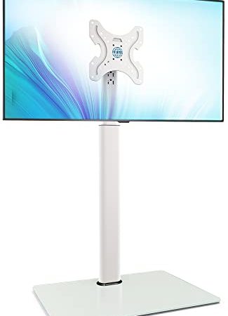 FITUEYES TV Ständer TV Bodenständer Standfuß Fernsehstand höhenverstellbar schwenkbar neigbar für 19 bis 42 Zoll Flach & Curved Fernseher bis zu 35kg Max.VESA 200 * 200