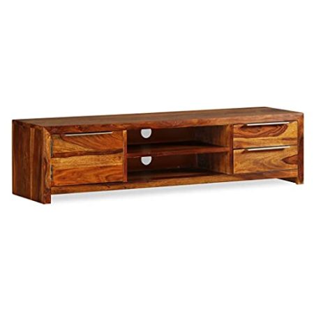 INLIFE TV-Schrank 120 x 30 x 30 cm Massivholz