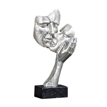 XFYESL Bastelschmuck Skulptur Harz Denker Figur Gesicht Statue Bücherregal Zimmer Dekoration Zubehör Heimdekoration(I)