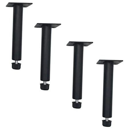 fUfIzU 4Er Pack Möbelbeine,Metallfüße,Schrankverstellbare Beine,Eisenstützbeine,Hardware-Zubehör,Für Sofafuß,Couchtisch,TV-Ständerschrank,Ersatzbeine,Mit Schraube,17cm