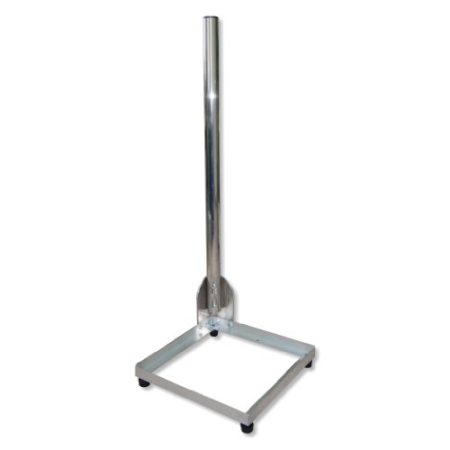 A.S.-SAT Balkonständer 40 x 40 cm I 1 m Rohrlänge & 50 mm Mastdurchmesser I SAT Ständer aus Alu I Plattenständer für Satelliten-Schüssel