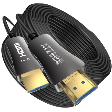 ATZEBE HDMI 2.0 Glasfaser Kabel -30m, HDMI 4k Kabel unterstützt 4K@60Hz, YUV4:4:4,3D, HDR, HDCP 2.2