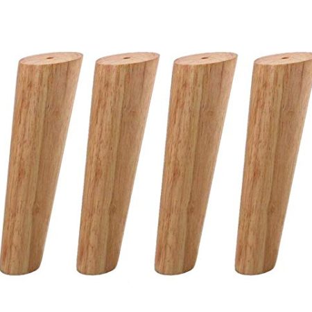 4 Massivholz-Sofabeine Möbelfüße,Eiche Ersatz Möbelbeine Bettfüße Esstischbeine,Modern TV-Schrankbeine Couchtischfüße,Schräg Kegel Nachttischebein Ottomane Stuhl Füße,Mit Zubehör (30cm/11.8")