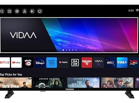 Telefunken QLED Fernseher 40 Zoll Smart TV VIDAA QF40VP750S Full HD Fernseher, HDR TV mit integriertem Triple-Tuner, LED TV schwarz