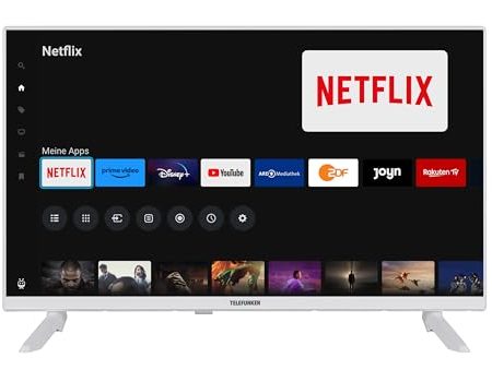 Telefunken Fernseher 32 Zoll Smart TV powered by TiVo (Full HD, HDR, Triple-Tuner, 6 Monate HD+ inkl.) XF32TO750S-W
