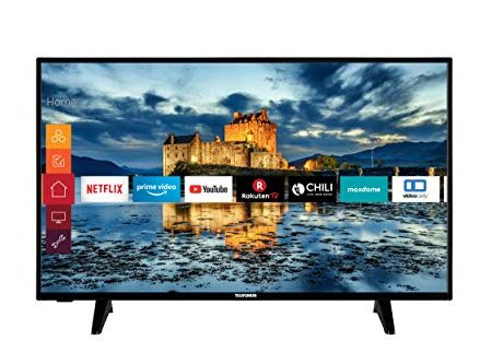 Telefunken XF43J511 43 Zoll Fernseher (Smart TV, Prime Video / Netflix / YouTube, Full HD, Works with Alexa, Triple-Tuner) [Modelljahr 2021]