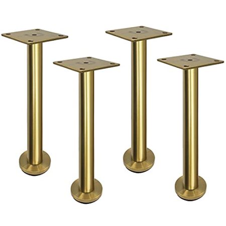 Verstellbare Füße for Möbel, 4 Stück, verstellbare Edelstahl-Möbelfüße, Metall, Tisch, Schreibtisch, Sofa, Ersatzbein for Couch, Badezimmer, Schrank, Couchtisch, TV-Schrank, Stützbein mit Schraube (18