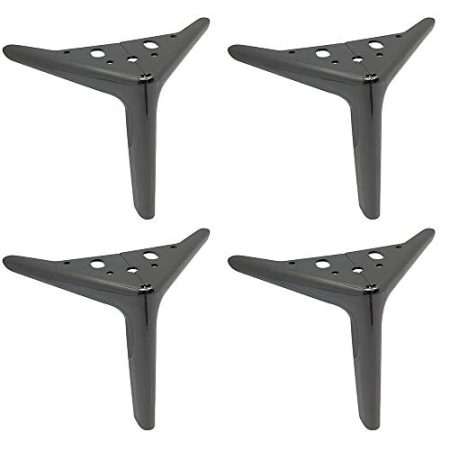 Furniture support foot Schwarz möbel stützbeine Metall füße Vier tragen Gewicht 800 kg weinschrank Beine Eisen möbel fuß zubehör tv Schrank Beine (4 Packs)