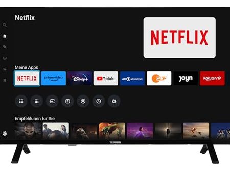 Telefunken Fernseher 43 Zoll Smart TV powered by TiVo (Full HD, HDR, Triple-Tuner, 6 Monate HD+ inkl.) XF43TO750S