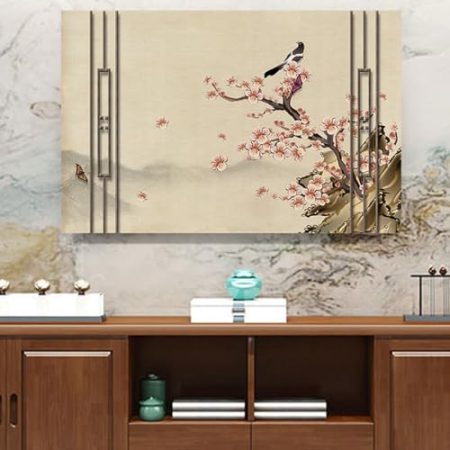 19–80 Zoll Tv-Abdeckung, Staubdicht, Tv-displayschutz Für LCD, Led, Innenbereich, Schlafzimmer, Wohnzimmer, Dekoration, Fernseher, Staubschutz, Tv-zubehör(Size:70IN(W160xH96CM),Color:A)