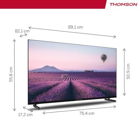 Thomson 40 Zoll (101 cm) Full HD Fernseher Smart Android TV (WLAN, Triple Tuner DVB-C/S2/T2,) - 40FA2S13-2023