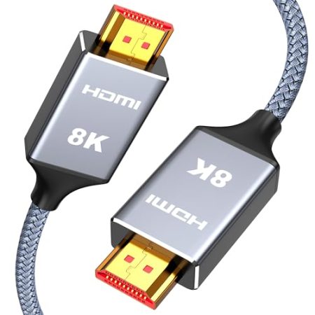 Hdmi 2.1 Kabel 2Meter, Snowkids 8K HDMI Kabel Highspeed Ethernet 48Gbps, 8K 60Hz 4K 120Hz 7680P eARC HDR10 HDCP 2.2&2.3 Kompatibel mit HDTV Monitor X-box PS/5/4