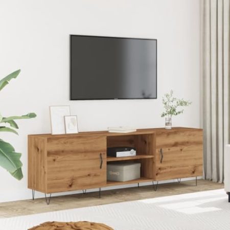 AJJHUUKI Outdoor-Möbel-TV-Schrank Artisan Eiche 150x30x50 cm Holz-Möbel