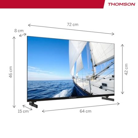 Thomson 32 Zoll (80cm) Google TV HD Sprachsteuerung Triple Tuner Smart TV - 32HG2S14-2024