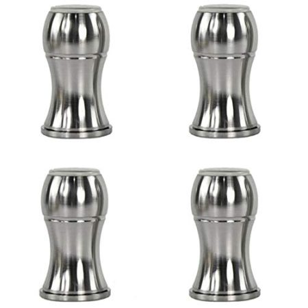 WZP Möbel Stützfüße,Raum Aluminium Verstellbare Stützfüße,Schrank Sofa Stützfüße Hardware-Zubehör Tv-Schrank Couchtisch Stützfüße Stark Tragen/Silber / 120mm