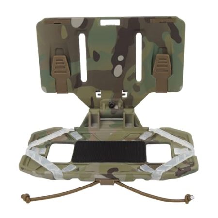 Fockety Klappbarer Handy-Ständer, Taktischer Weste-Telefonhalter, Adaptive Installation, Universelles Brust-Handy-Board, Plattenträger-Navigationsboard für Outdoor-Trainingsspiele (CP)