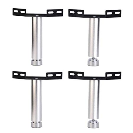 HHXD Möbel-Bettbein-Bett-Zubehör Aluminium-Badezimmer-Kabinett-Fuß-Stützbeine Justierbare Fernsehkabinett-Füße (Size : 35cm)