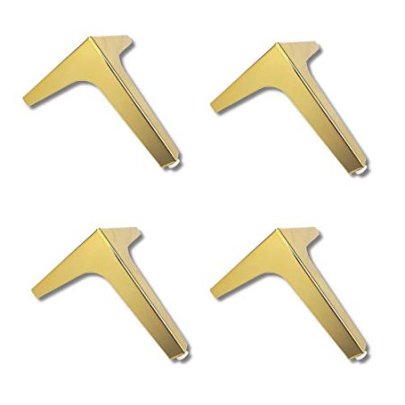 GArcan Set mit 4 dreieckigen Möbelbeinen, Ersatz-Tischfüßen aus Metall, Sofa-Couch-Beinen, DIY-Hardware-Zubehör, für Küchenschränke, Betten, Stühle, Couchtische, TV-Schränke, Schreibtische, Ottoman