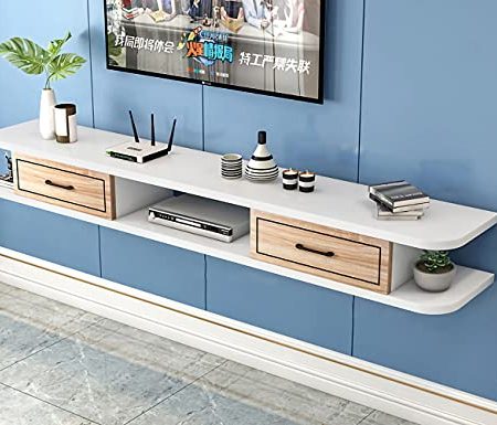 Wandbehang TV-Schrank, TV Schrank Hängeboard, Hängeboard Wohnwand, TV Lowboard Hängeboard FüR Kabelboxen Router DVD-Player/A / 150cm